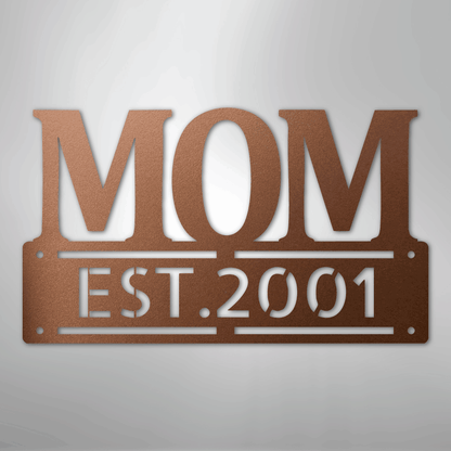 Mother's Day Sign | Personalized Steel Wall Art | Made in USA