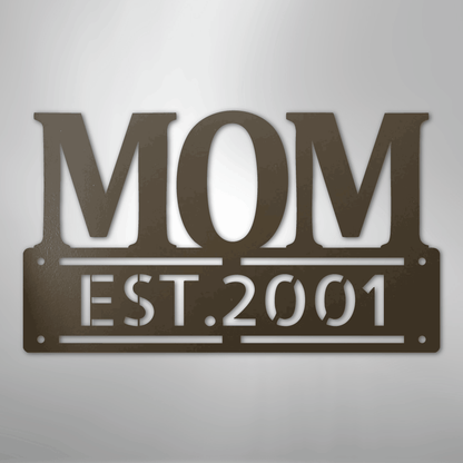 Mother's Day Sign | Personalized Steel Wall Art | Made in USA