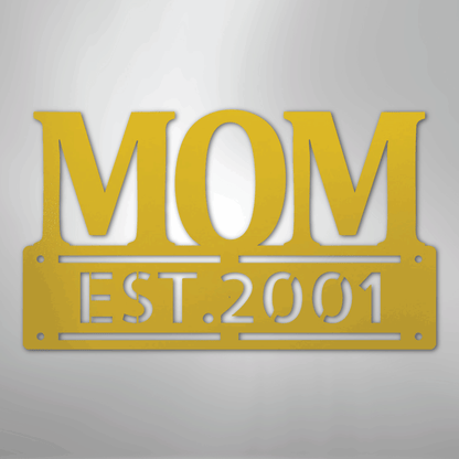 Mother's Day Sign | Personalized Steel Wall Art | Made in USA