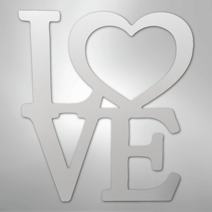 LOVE Steel Sign | Contemporary Metal Wall Art | Made in USA