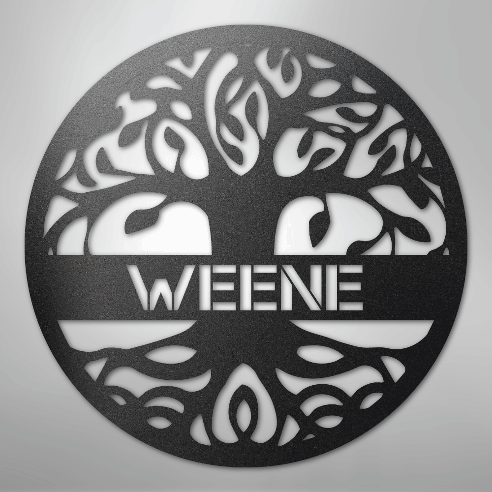 Tree of Life Sign | Personalized Steel Wall Art | Made in USA