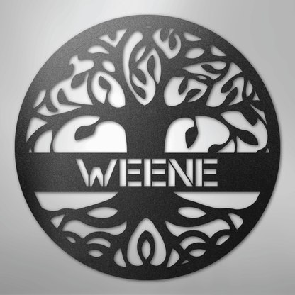 Tree of Life Sign | Personalized Steel Wall Art | Made in USA