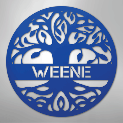 Tree of Life Sign | Personalized Steel Wall Art | Made in USA