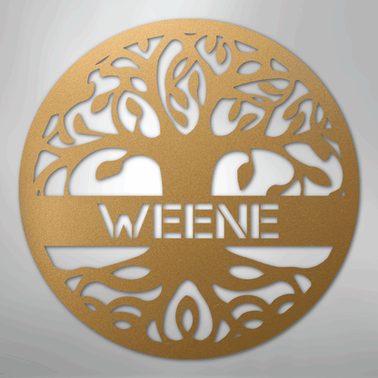 Tree of Life Sign | Personalized Steel Wall Art | Made in USA