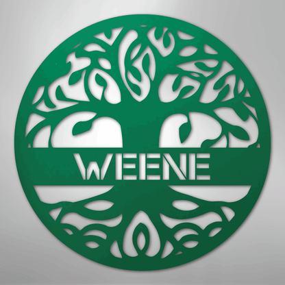 Tree of Life Sign | Personalized Steel Wall Art | Made in USA