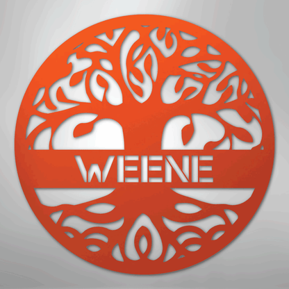 Tree of Life Sign | Personalized Steel Wall Art | Made in USA