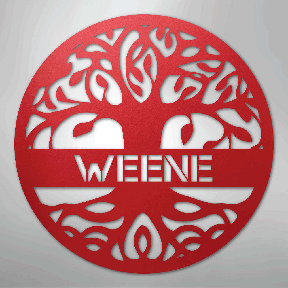 Tree of Life Sign | Personalized Steel Wall Art | Made in USA