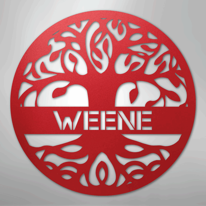 Tree of Life Sign | Personalized Steel Wall Art | Made in USA