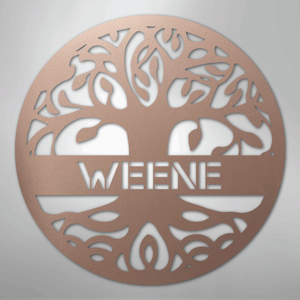 Tree of Life Sign | Personalized Steel Wall Art | Made in USA