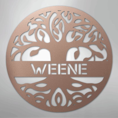 Tree of Life Sign | Personalized Steel Wall Art | Made in USA
