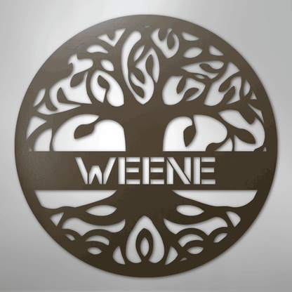 Tree of Life Sign | Personalized Steel Wall Art | Made in USA
