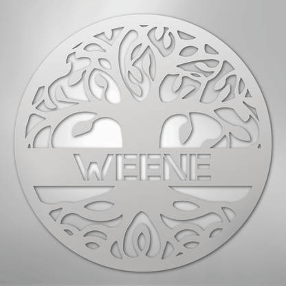 Tree of Life Sign | Personalized Steel Wall Art | Made in USA