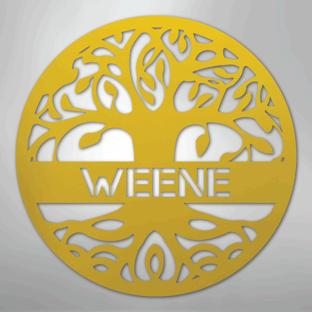 Tree of Life Sign | Personalized Steel Wall Art | Made in USA