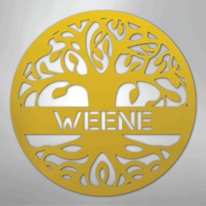 Tree of Life Sign | Personalized Steel Wall Art | Made in USA