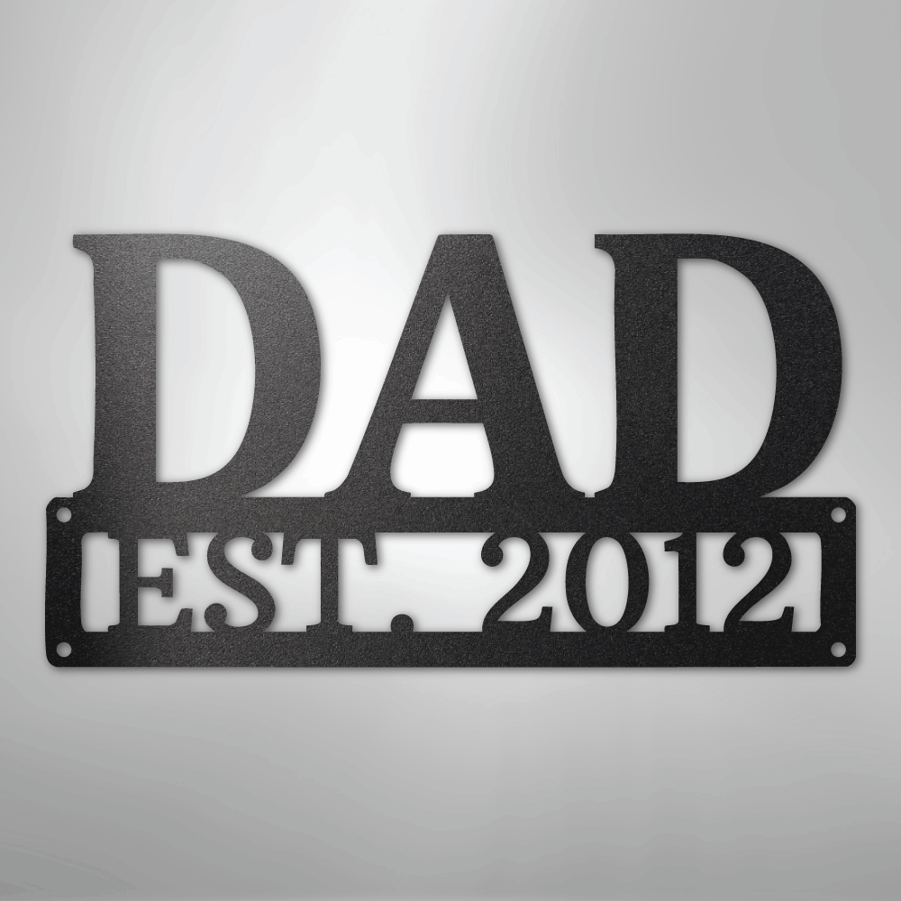 Personalized Dad Sign | Custom Steel Wall Art | Made in USA