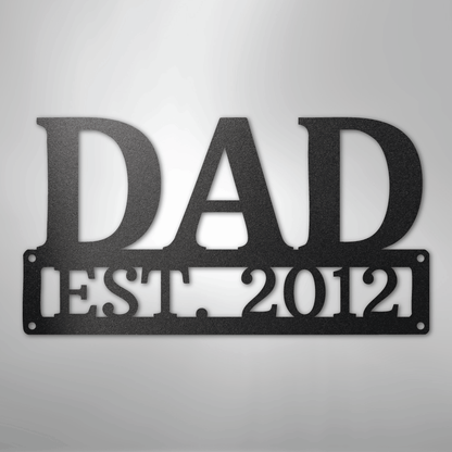 Personalized Dad Sign | Custom Steel Wall Art | Made in USA
