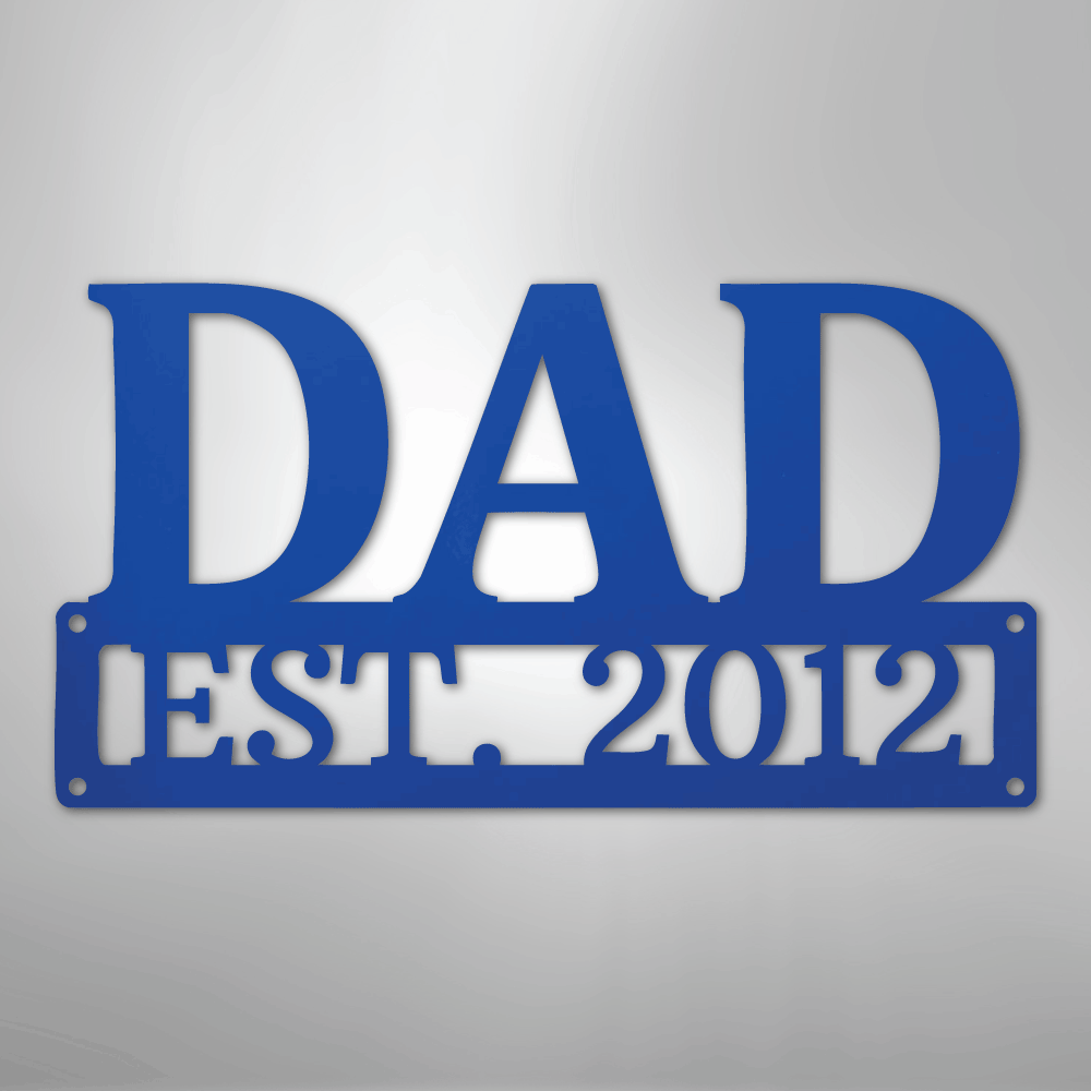 Personalized Dad Sign | Custom Steel Wall Art | Made in USA