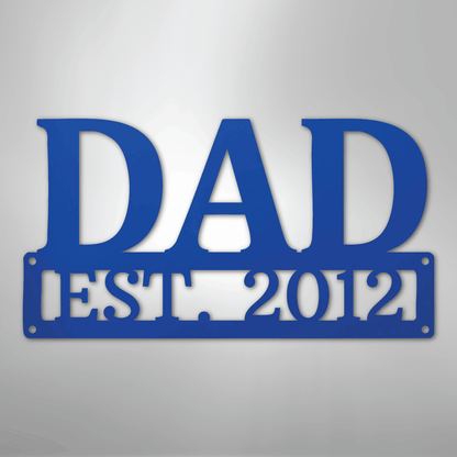 Personalized Dad Sign | Custom Steel Wall Art | Made in USA