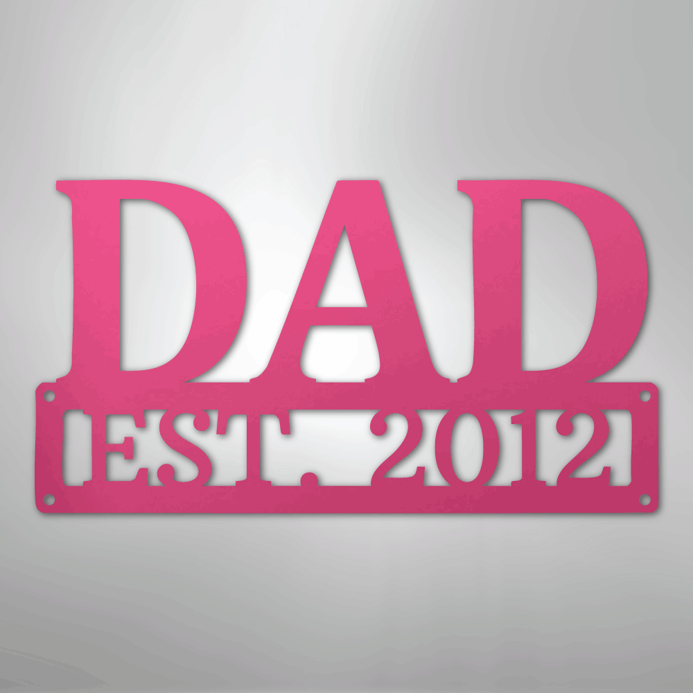 Personalized Dad Sign | Custom Steel Wall Art | Made in USA