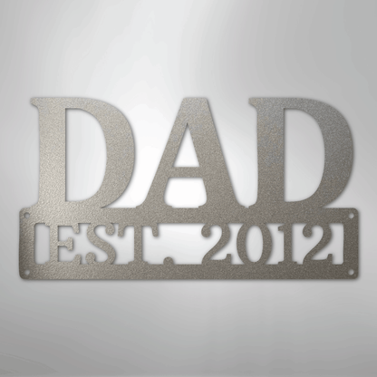 Personalized Dad Sign | Custom Steel Wall Art | Made in USA