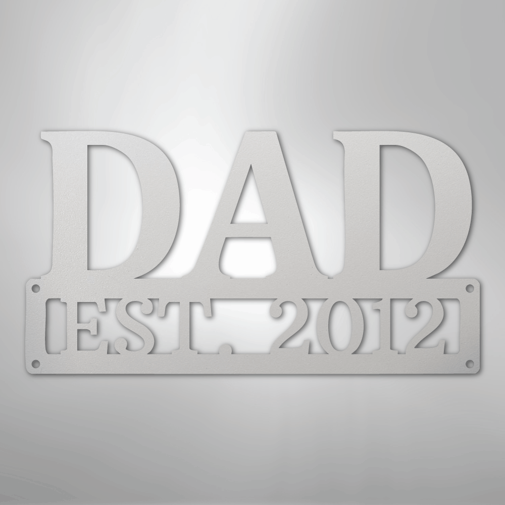 Personalized Dad Sign | Custom Steel Wall Art | Made in USA