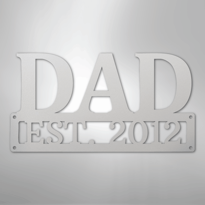 Personalized Dad Sign | Custom Steel Wall Art | Made in USA