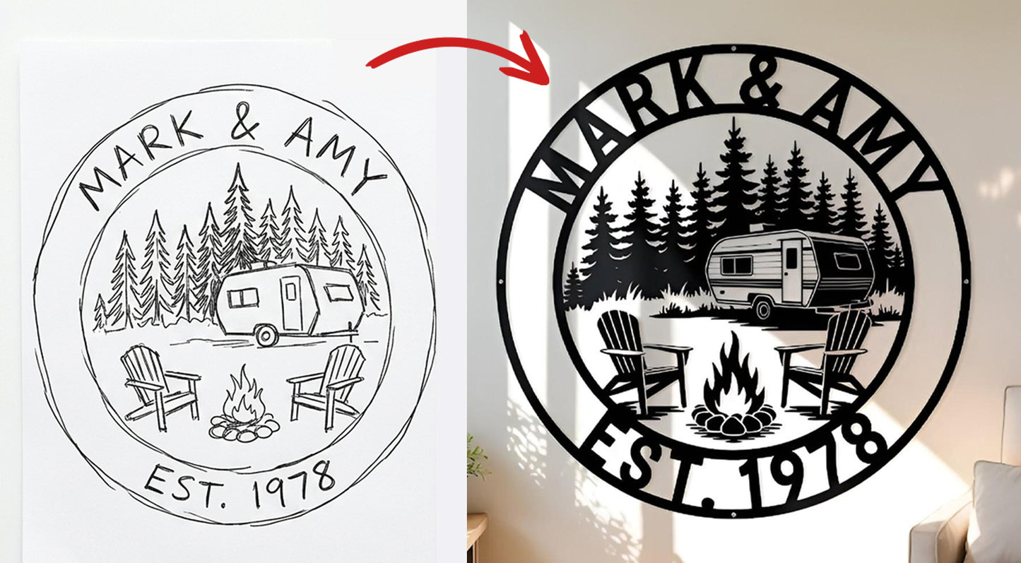 Custom Metal Sign – Your Design or Logo Cut in Steel