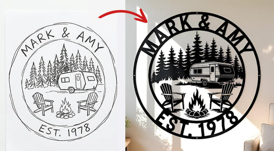 Custom Metal Sign – Your Design or Logo Cut in Steel