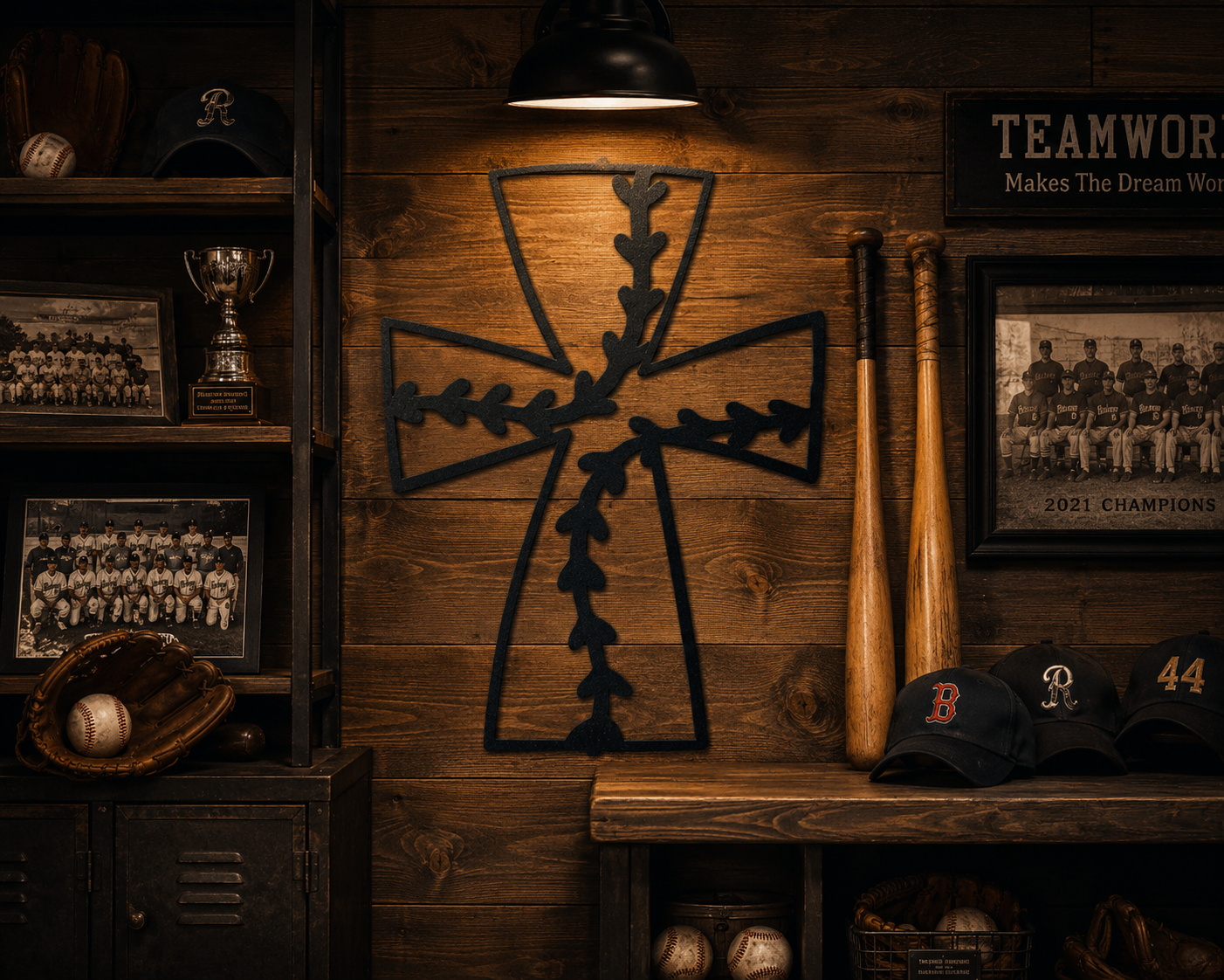 Faith In Baseball Metal Art | Custom Steel Wall Art | Made in USA