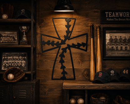 Faith In Baseball Metal Art | Custom Steel Wall Art | Made in USA