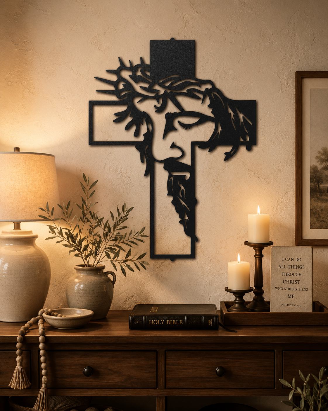 Christ Cross Sign | Custom Steel Wall Art | Made in USA