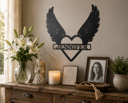 Remembrance Monogram Sign | Personalized Steel Wall Art | Made in USA