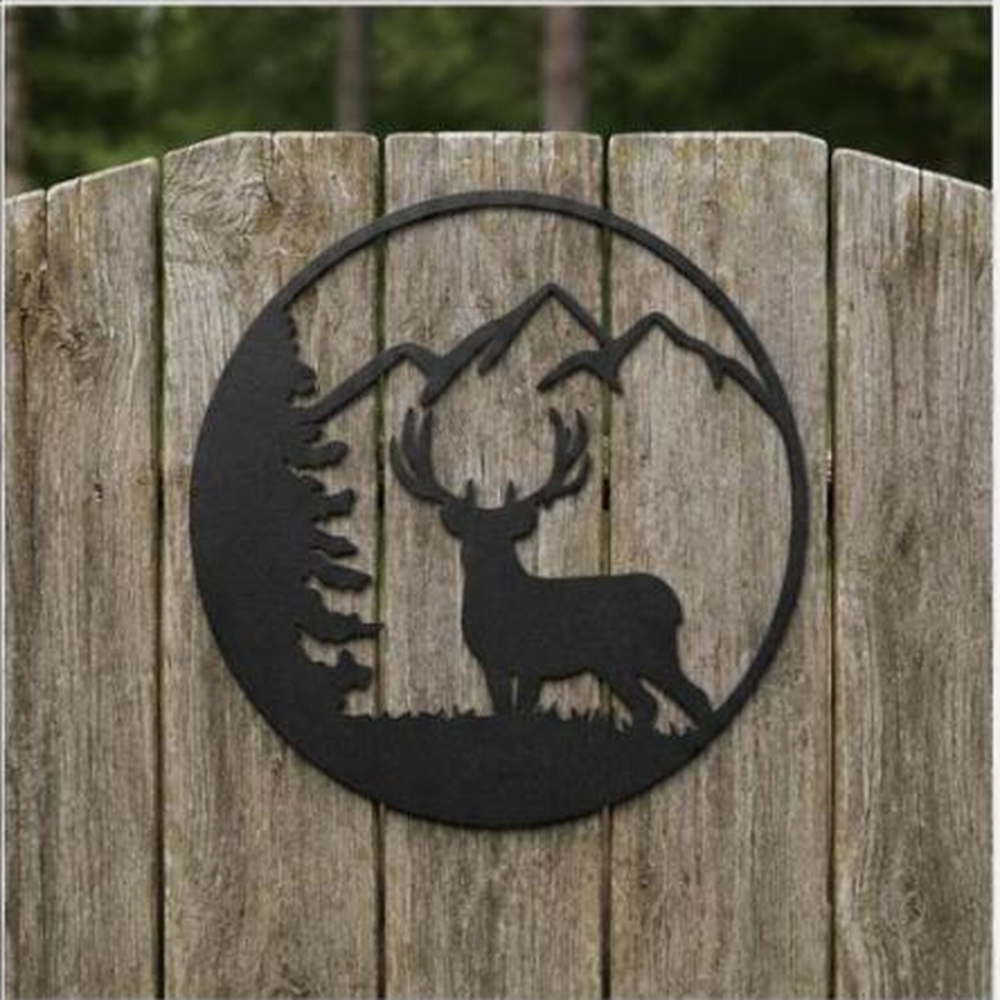 Graceful Deer Sign | Custom Steel Wall Art | Made in USA