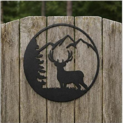 Graceful Deer Sign | Custom Steel Wall Art | Made in USA