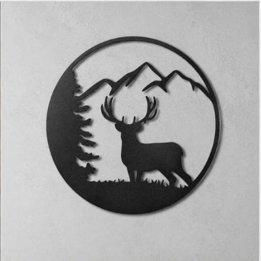 Graceful Deer Sign | Custom Steel Wall Art | Made in USA